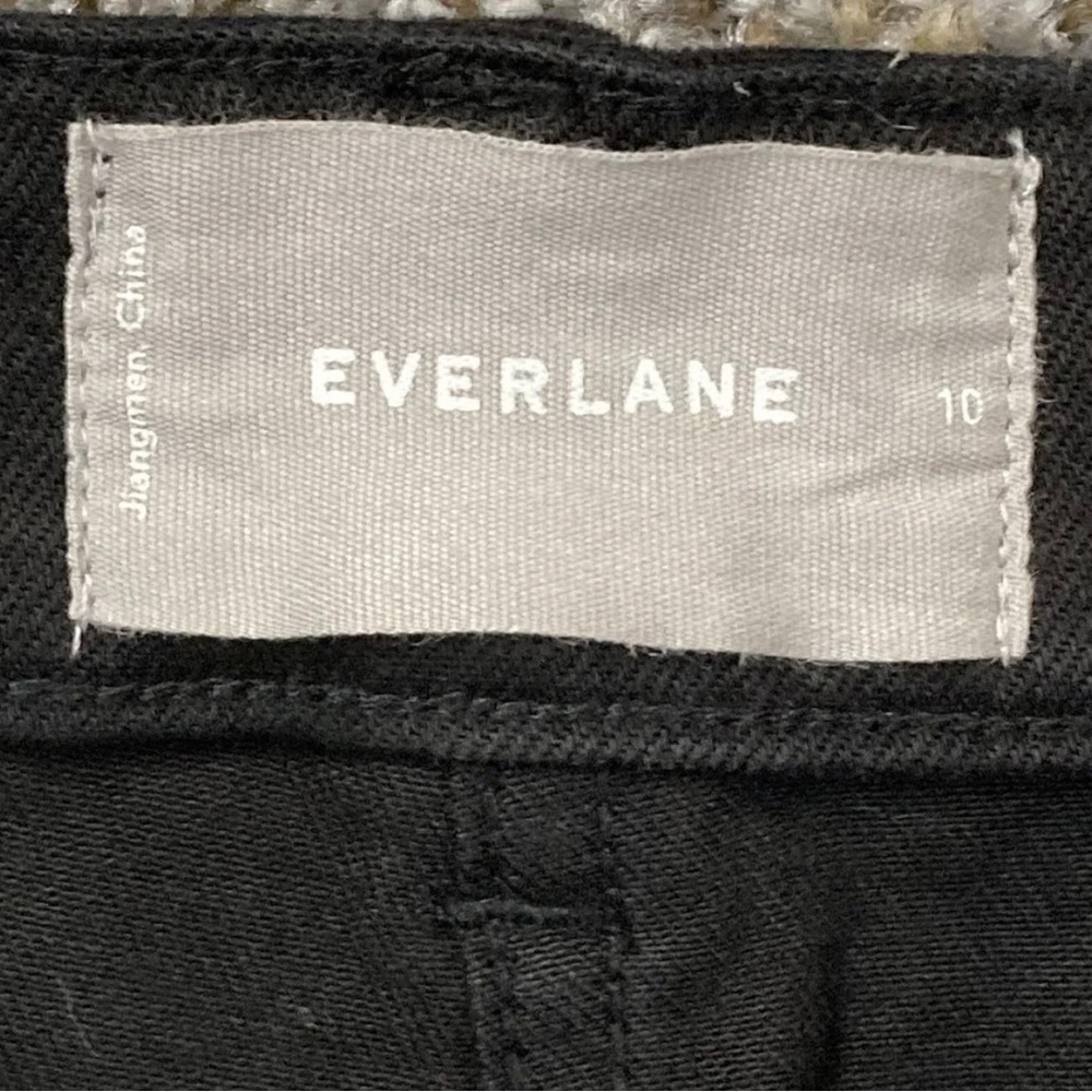 Everlane Cropped Straight Regular Black Jeans Women's Size 10